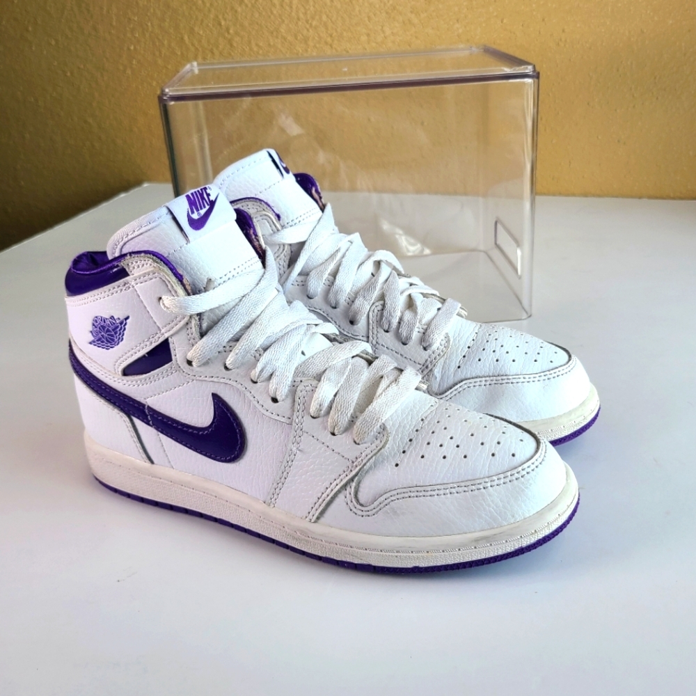 Nike Air Jordan 1 Retro Pre-school Court Purple kids Size 3Y